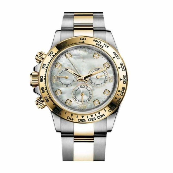 Chronograph 40 – Black Dial | Steel & Gold Tone Bracelet & Tachymeter Bezel