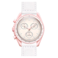 Chronograph 42 – Pink Dial | Pink Case & White Strap & Tachymeter Bezel
