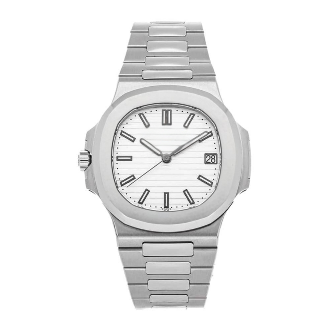 Integrated Classic 40 – White Dial | Steel Bracelet & Horizontal Texture