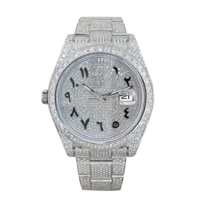 Classic 41 – Diamond Dial | Steel Bracelet & Diamond Bezel